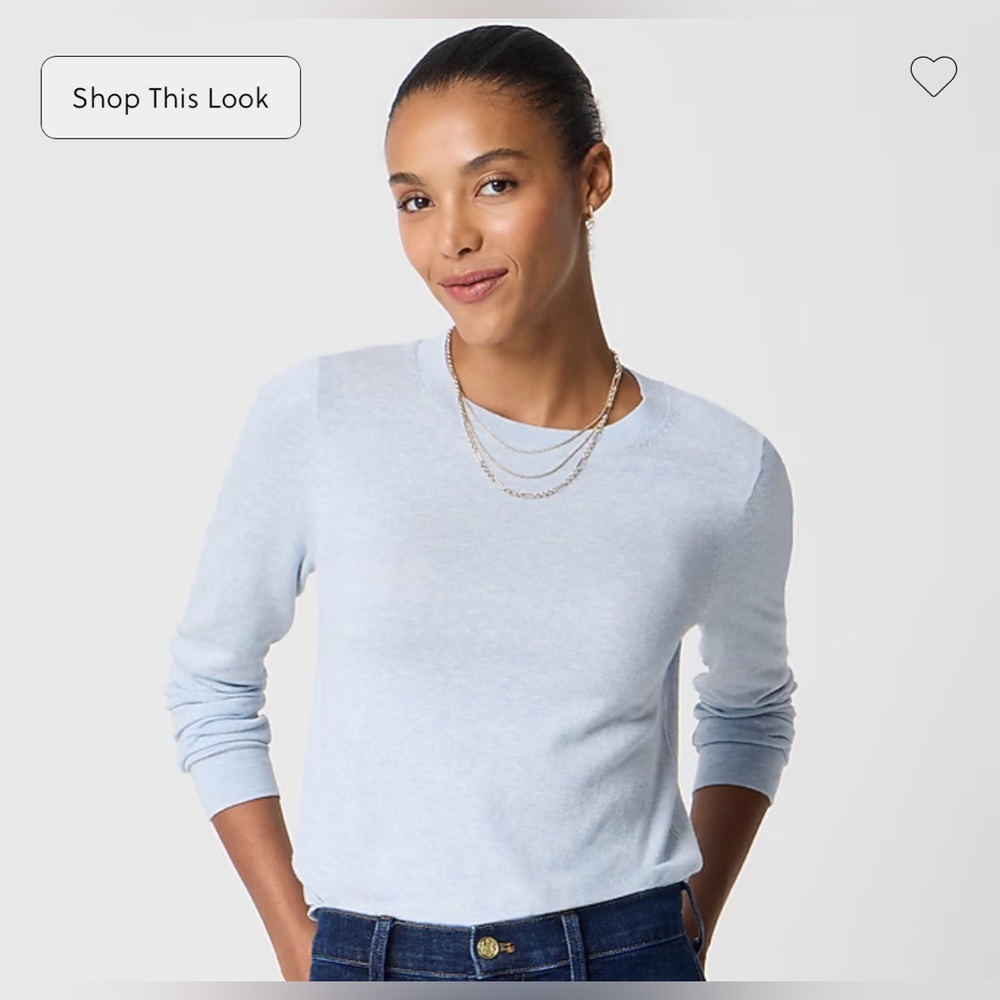 J.Crew Light Blue Teddy Sweater in Small 100% cotton